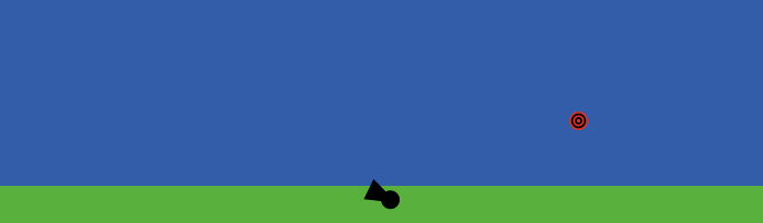 Gif modelo de juego de cañón